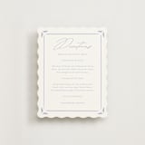 "Ocean Dreams" - Direction Cards in Pale Cerulean by Sabrin Deirani - Front