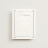 "Ocean Dreams" - Direction Cards in Pale Cerulean by Sabrin Deirani - Front