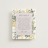 "mimosa" - Direction Cards in Dandelion by Everett Paper Goods - Front