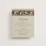 "Holiday Ribbon" - Direction Cards in Ruby by Jackie Crawford - Front
