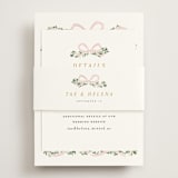 "Ribbonly Frame" - Direction Cards in Blush by Itsy Belle Studio - Assembled with Belly Band