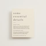 "Lineup" - Direction Cards in Latte by Jennifer Lew - Front