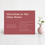 "headline" - Direction Cards in Rust by Melissa Egan of Pistols - Front