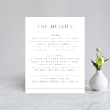 "Sea Glass" - Direction Cards in Ocean by Hudson meet Rose - Front