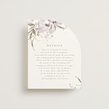 "Meadow Burst" - Direction Cards in Lilac by Grace Kreinbrink - Front