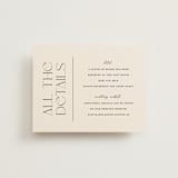 "The Manor" - Direction Cards in Buff by Pixel and Hank - Front