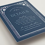 "Nouveau Frame" - Direction Cards in Delphinium by Ashley DeMeyere - Detail