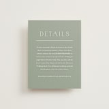 "Simple Crest" - Direction Cards in Sage by Kristen Smith - Front