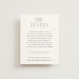 "Encapsulated" - Direction Cards in Black Tie by Hooray Creative - Front