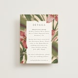 "Tropical Flowers" - Direction Cards in Sunrise by Jennifer Holbrook - Front