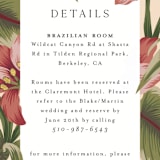 "Tropical Flowers" - Direction Cards in Sunrise by Jennifer Holbrook - Detail