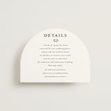 "Monogramed Arch" - Direction Cards in Mojito by Susan Moyal - Front