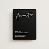 "Signed" - Direction Cards in Champagne by JoAnn Jinks - Front