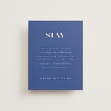 "Centro" - Direction Cards in Marseille Bleu by Up Up Creative - Front