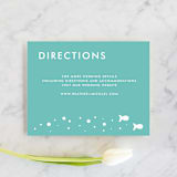 "Only Fish for Me" - Direction Cards in Tropical Sea by Ling Wang - Front