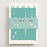 "Only Fish for Me" - Direction Cards in Tropical Sea by Ling Wang - Assembled with Belly Band