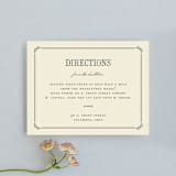 "Stache + Kiss" - Direction Cards in Creme by Penelope Poppy - Front