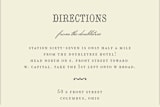 "Stache + Kiss" - Direction Cards in Creme by Penelope Poppy - Detail