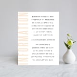 "With Great Joy" - Direction Cards in Peach by Up Up Creative - Front