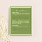 "Country Club" - Direction Cards in Spring Green by Annie Clark - Front
