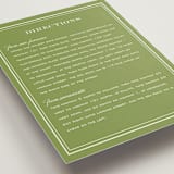 "Country Club" - Direction Cards in Spring Green by Annie Clark - Detail