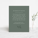 "Falling Branch" - Direction Cards in Eucalyptus by Amy Kross - Front