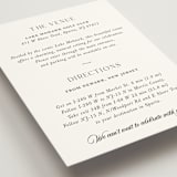 "Classic & Timeless" - Direction Cards in Obsidian by Lucrecia Caporale - Detail
