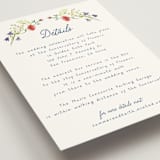 "Wildflower Romance" - Direction Cards in Ivory by frau brandt - Detail