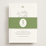 "Palm Monogram" - Direction Cards in Leaf by Olivia Raufman - Assembled with Belly Band
