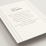 "Black Tie Elegance" - Direction Cards in Tuxedo by Nicoletta Savod - Detail