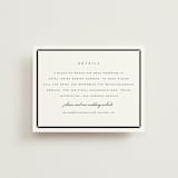 "Stripe Bevel" - Direction Cards in Salt by Amy Kross - Front