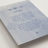 "Santa Catalina" - Direction Cards in Marseille Bleu by Ani Somi - Detail