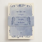 "Santa Catalina" - Direction Cards in Marseille Bleu by Ani Somi - Assembled with Belly Band