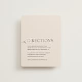 "Convergence" - Direction Cards in Cream by Annie Lowe - Front