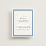 "Montauk" - Direction Cards in Blue Bell by Megan Davis - Front