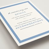 "Montauk" - Direction Cards in Blue Bell by Megan Davis - Detail