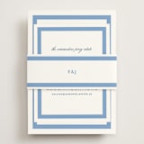 "Montauk" - Direction Cards in Blue Bell by Megan Davis - Assembled with Belly Band