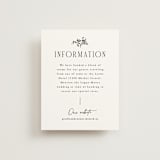 "Quintessential" - Direction Cards in Cotton by Everett Paper Goods - Front