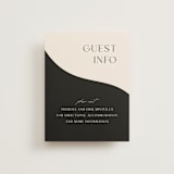 "Engraved" - Direction Cards in Charcoal by Claudia Orengo - Front