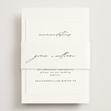 "Delicate Script" - Direction Cards in Cotton by Angela Thompson - Assembled with Belly Band