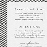 "Elegant Ethno" - Direction Cards in Noir by FRANI - Detail