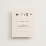 "Genevieve" - Direction Cards in Cream by Sandra Picco Design - Front