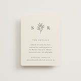 "Italia" - Direction Cards in Taupe by Kelly Schmidt - Front