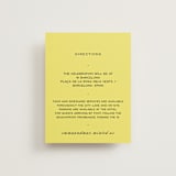 "In Lights" - Direction Cards in Lemon by Ani Somi - Front