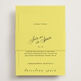 "In Lights" - Direction Cards in Lemon by Ani Somi - Assembled with Belly Band
