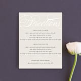 "Fresh Monogram" - Direction Cards in Latte by Lauren Chism - Front