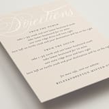 "Fresh Monogram" - Direction Cards in Latte by Lauren Chism - Detail