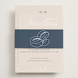 "Fresh Monogram" - Direction Cards in Latte by Lauren Chism - Assembled with Belly Band