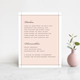 "Classical" - Direction Cards in Blush by Michelle Taylor - Front