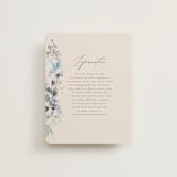 "Wildflower Wreath" - Direction Cards in Sky by Grace Kreinbrink - Front